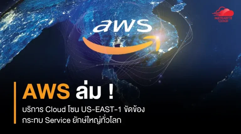 AWS ล่ม บริการ Cloud โซน US-EAST-1 ขัดข้อง กระทบ Service ยักษ์ใหญ่ทั่วโลก